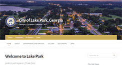 Desktop Screenshot of cityoflakeparkga.com