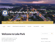 Tablet Screenshot of cityoflakeparkga.com